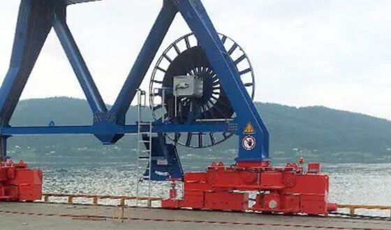 High Capacity 600m Crane Cable Reel Geschikt voor het beheren van lange kabellengtes in kraan- en heftoepassingen